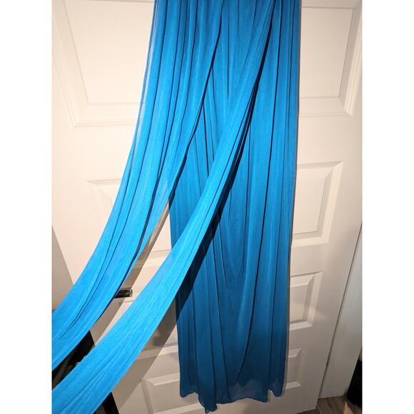 NWT Versa Convertible Blue Maxi 6 Dress Bridesmaid Wedding Prom Formal Feminine - Picture 8 of 16